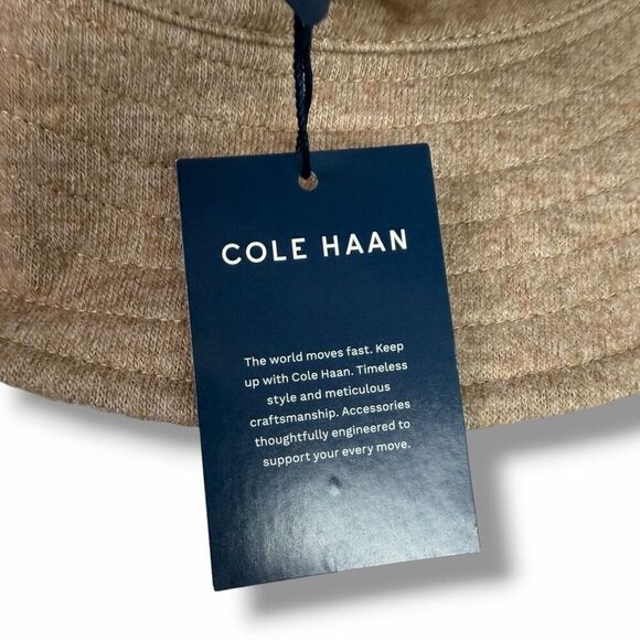 Cole Haan L/XL Wool Blend  Heather Brown Hat NEW main image 6